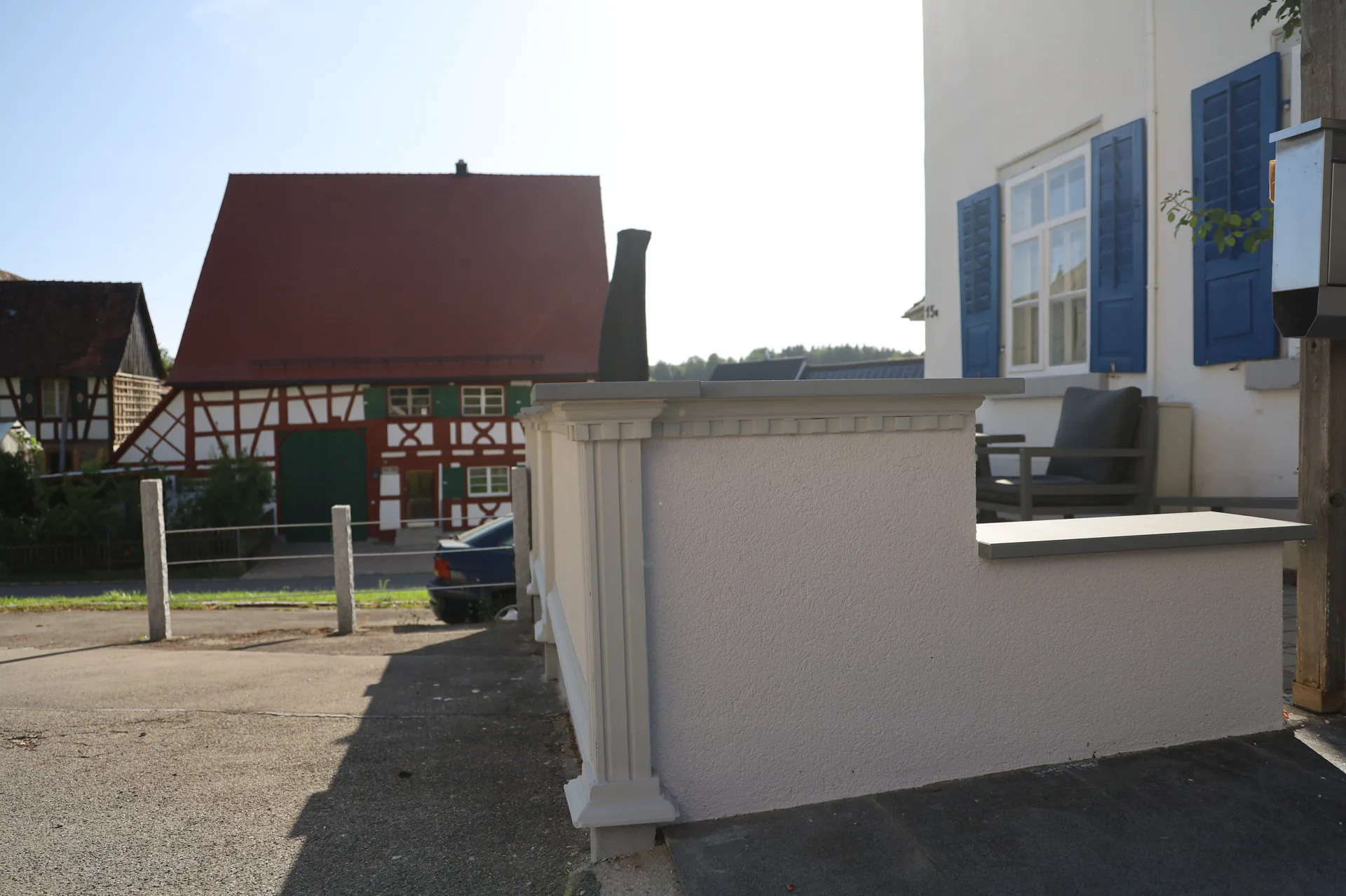 Fachgerecht sanierte Fassade in der Bodenseeregion